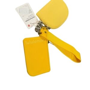 Lululemon Athletica Yellow Key & Card Holder
